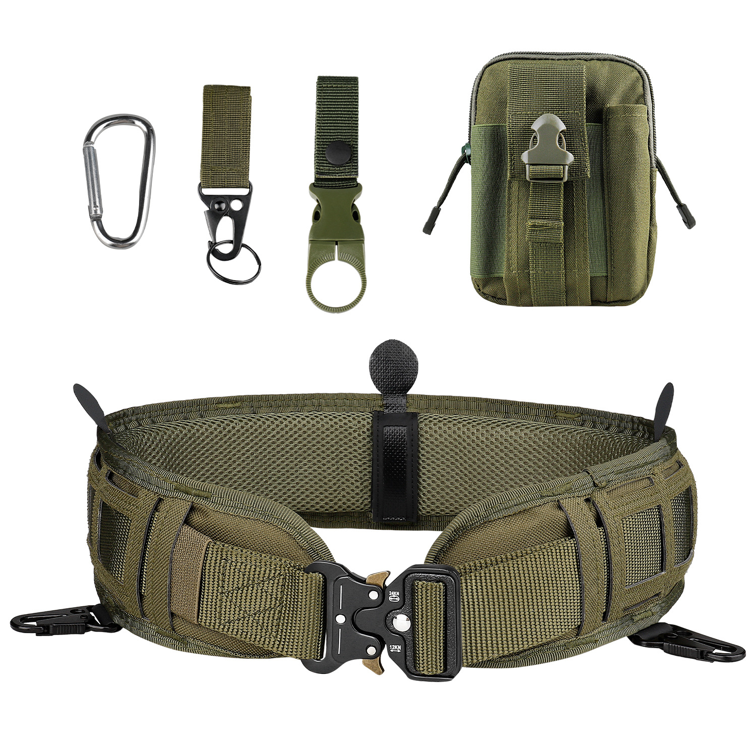 跨境新款运动战术腰带TMC激光切割战术腰封套装迷彩多功能外腰带