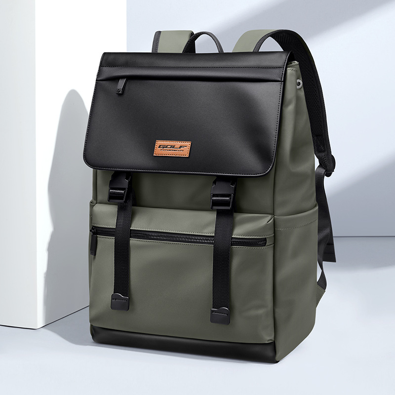 Golf Backpack Men's New Large Capacity 16inch Computer Backpack Travel Bag Clamshell College Student Bag