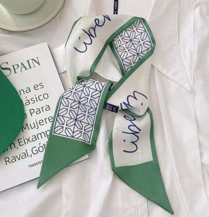 Green - white letters