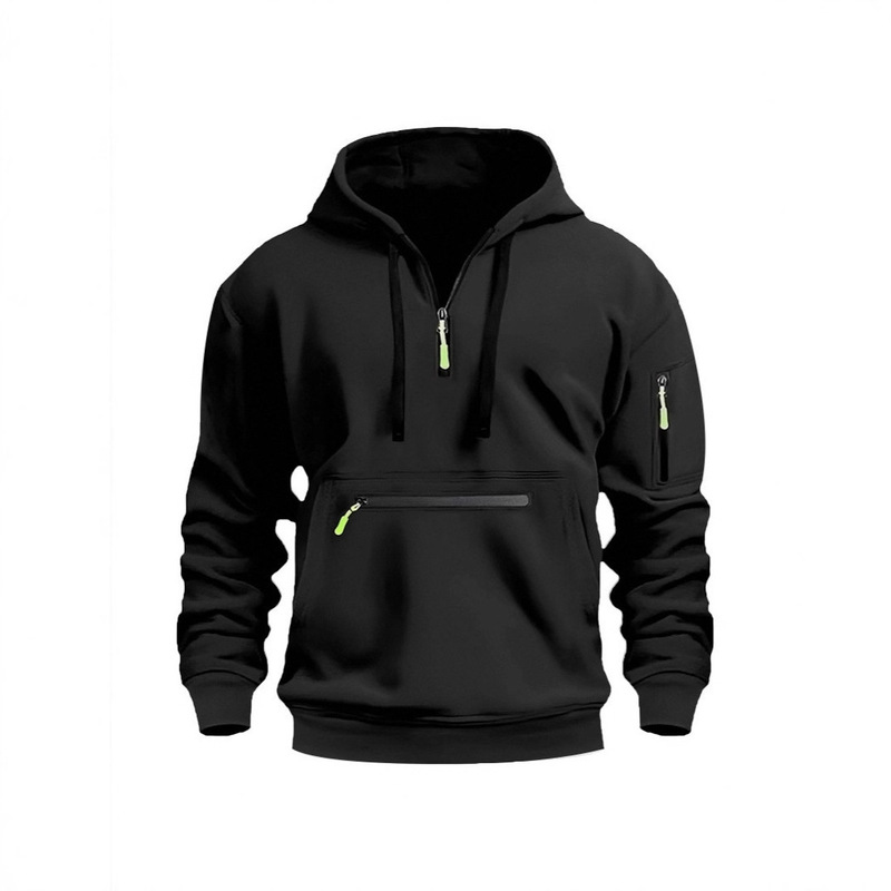 Same-Day Delivery Autumn and Winter Men's Sweatshirt Hooded Zipper Multi-Pocket Pullover Sports Casual Jacket Trendy Men's Clothing Same-Day Delivery Autumn and Winter Men's Sweatshirt Hooded Zipper Multi-Pocket Pullover Sports Casual Jacket Trendy Men's Clothing