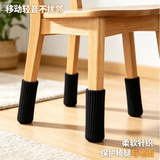 Knitted chair leg covers, wear-resistant and silent chair leg socks, non-slip stool leg covers, table and chair leg pads Knitted chair leg covers, wear-resistant and silent chair leg socks, non-slip stool leg covers, table and chair leg pads