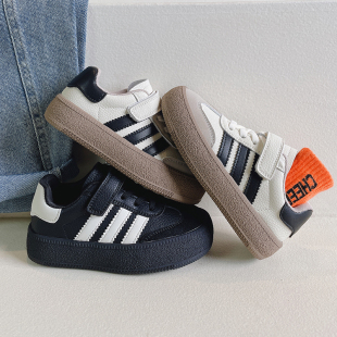 Genuine Leather Children's Training Shoes 2025 Spring Summer Autumn New Boys' Small Board Shoes Girls' Light sneaker White Shoes