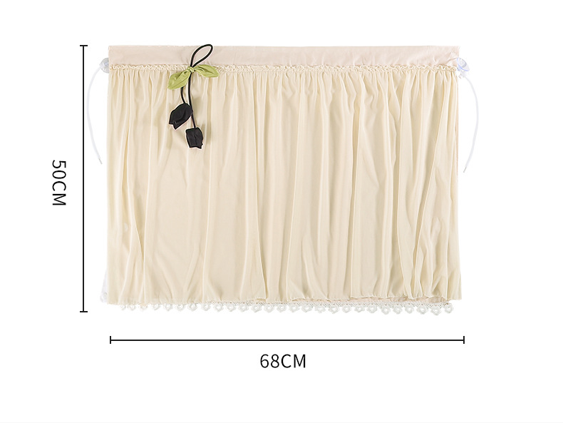 Car Sunshade Curtain with Suction Cup, Retractable Car Window Curtain, Double-Layer Mesh, Children's Sun Protection, Light-Blocking, Privacy Curtain