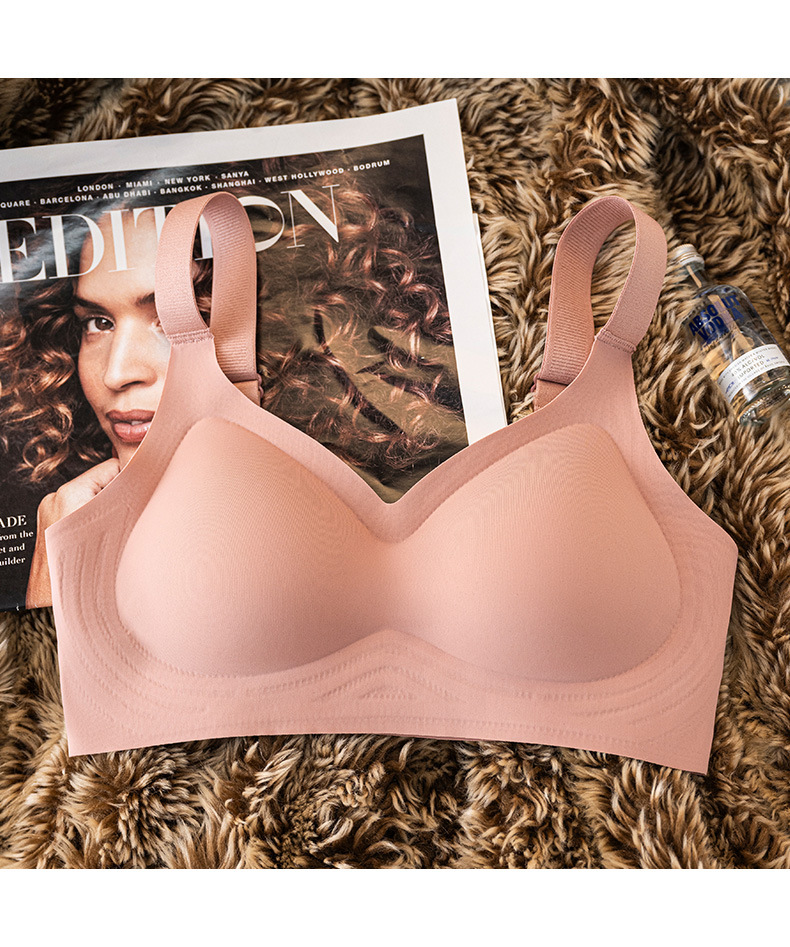 sostén invisible de curado sin marcas minimalista que se reúne para apoyar el pecho y evitar la caída de la ropa interior desmontable y correa de hombro ancha ajustable