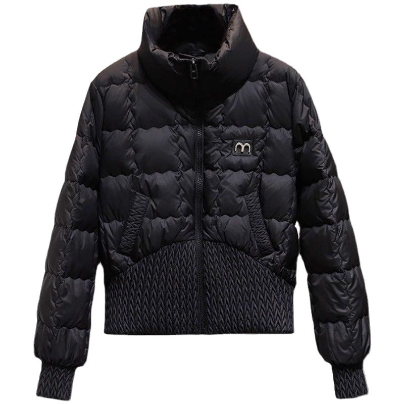 Women's Clothing winter new fashion slim waist design stand collar warm cotton jacket_voghion.com