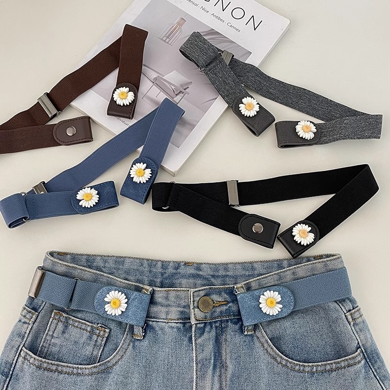 Vaqueros cinturón invisible sin costuras cintura para mujer pequeña 2025 nuevo artefacto de cintura pantalones perezosos cintura apretada