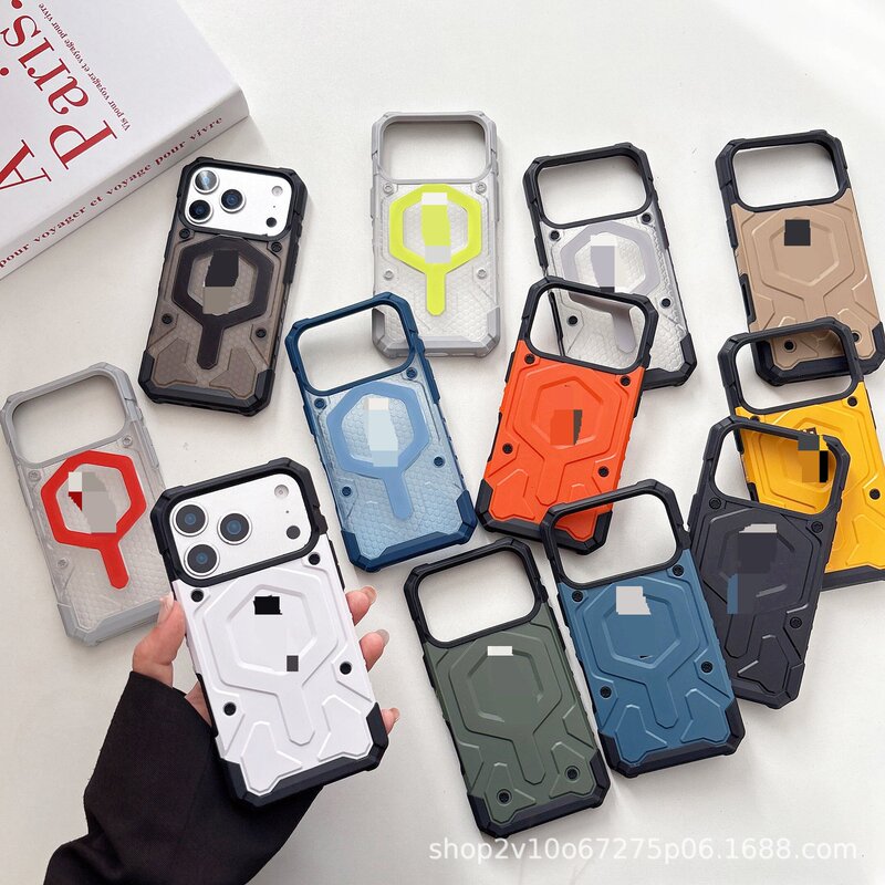 Diamond Magnetic Suction Suitable for Apple 16Promax Mobile Phone Case Iphone17 Protective Cover 14 Anti-Fall 16Ua Same Style g