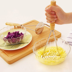 日本式マッシュポテト泥圧泥器ステンレス圧卵粉砕神器家庭用赤ちゃん補助食ツール