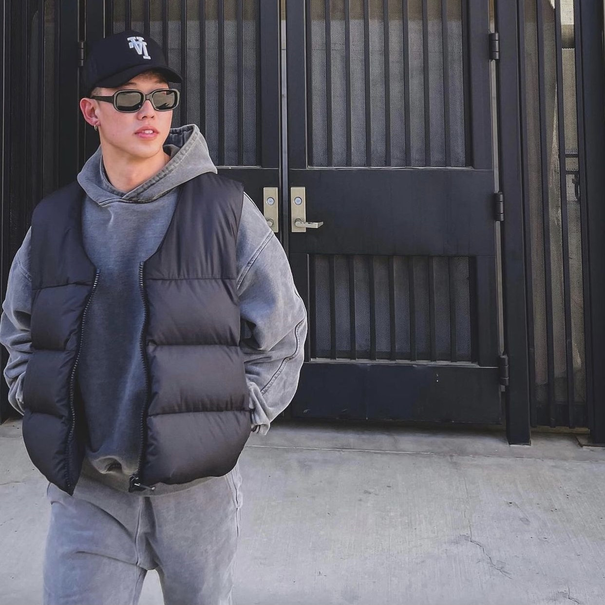 High street Cole Buxton otoño y el invierno retro versátil casual suelta algodón de los hombres las mujeres mismo chaleco chaqueta