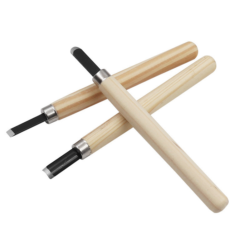 木工雕刻刀套装批发木雕工具12pcs松木木柄刻刀雕花刀工艺刀