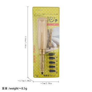 DIY cuero hecho a mano tallado forma herramienta aceite pluma sello cuchillo de corte punzonado