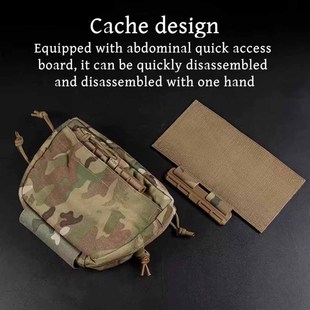 Cross-Border Pusher Lower Hanging Bag Tactical Vest Lower Abdomen Quick Release Storage Bag Outdoor Multi-Functional Crossbody Shoulder Bag