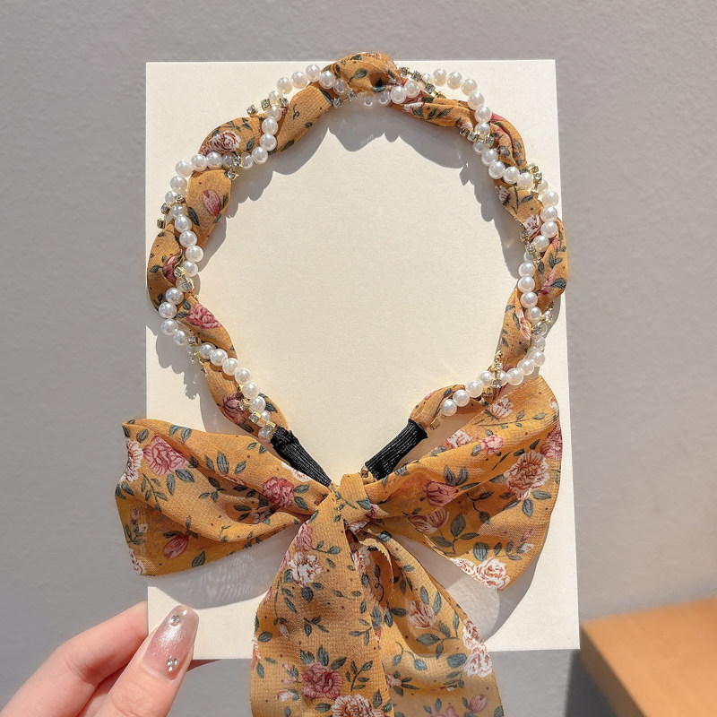 Diadema alta para mujer, nueva colección 2026, accesorio para el cabello estilo Chanel francés, elegante banda ancha para el cabello.