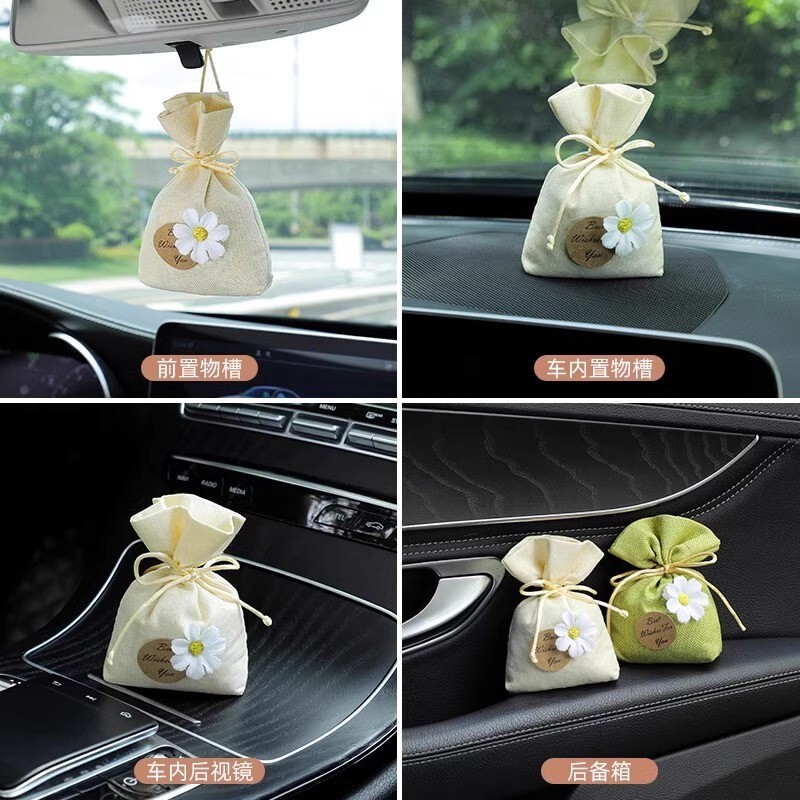 クチナシの花の車の香薫の自動車の香水の車内は異臭の高級な香りを取り除いて車の香袋のアクセサリの桂花を包みます。|undefined