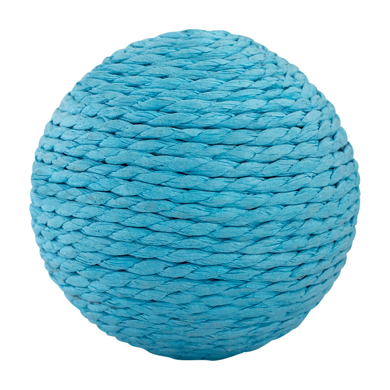 Juguete para gatos 10cm cuerda de papel de tamaño ampliado garra afilada bola de cáñamo gato auto-hola juguete interactivo para aliviar el aburrimiento suministros para mascotas