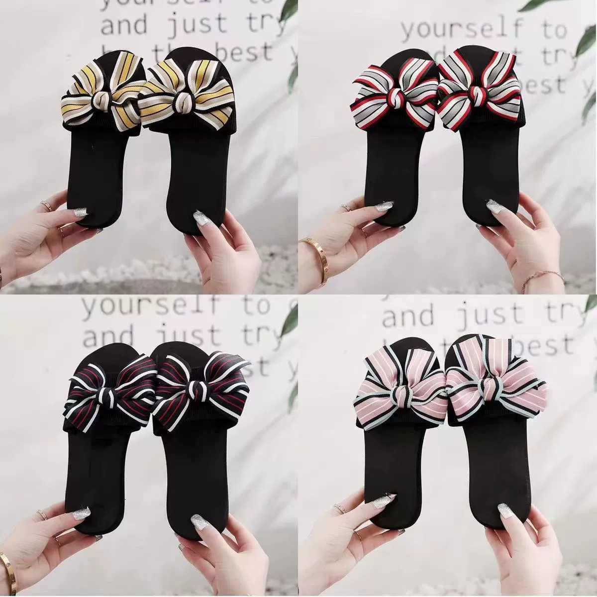 Индивидуальные женские летние сандалии и тапочки для трансграничной электронной коммерции с бантом, внешняя торговля, пляжная обувь на высоком каблуке, кексы, женская обувь