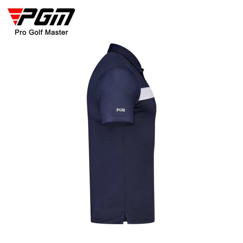 Áo thun nam ngắn tay PGM mùa hè thể thao thoáng khí co giãn — KUZ158-Quần kaki, KUZ158-Quần màu xanh nước ngoài, YF580-Áo màu xanh hải quân, KUZ158-Quần Trắng