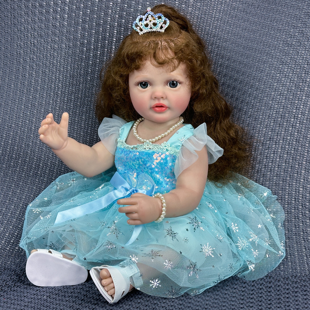 Juguetes para niñas, muñecas de simulación, muñecas para niños, muñecas de goma suave, muñecas pesadas al por mayor, ventas transfronterizas calientes