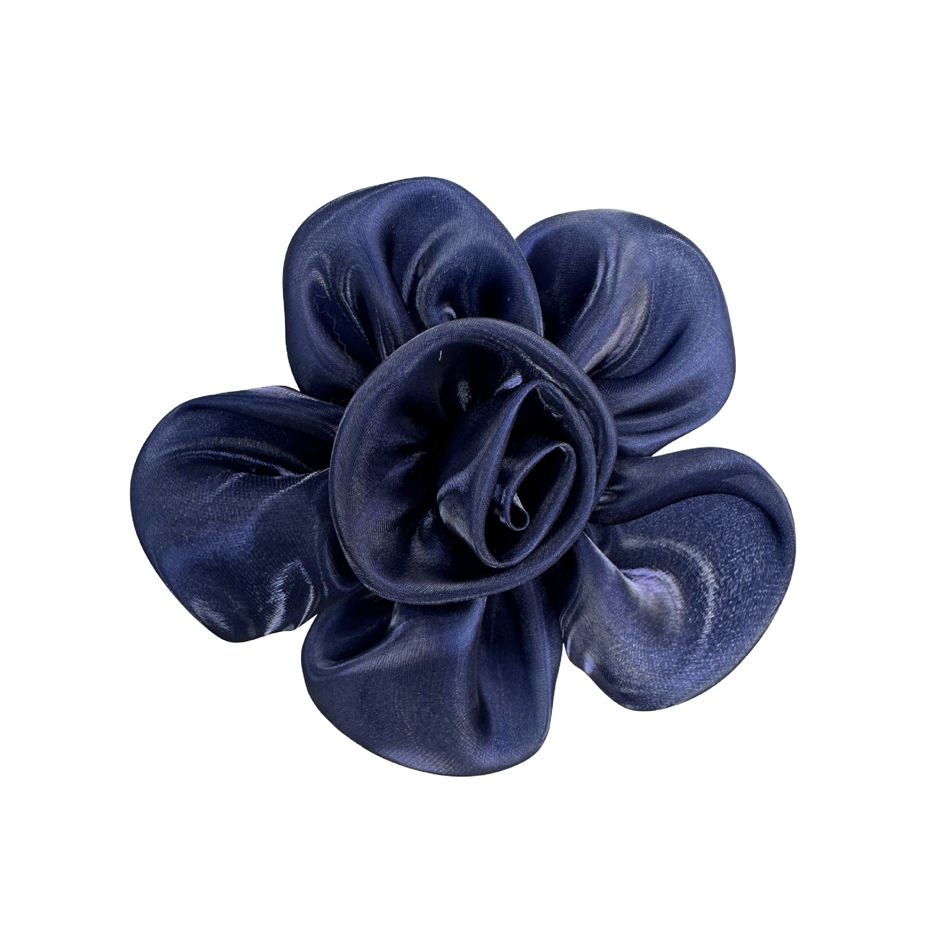 11.6cm fábrica directa accesorios de flores zapatos accesorios de ropa satén flores hechas a mano clip de cabello ropa diy