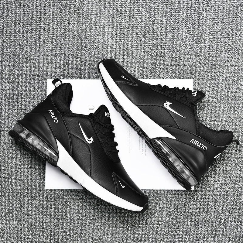 Cross-border plus size Couple Shoes Leather Air Cushion Men's Shoes Korean Casual sneaker 2020 Autumn New Running Trendy Shoes