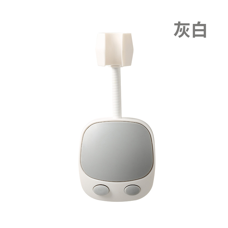 Soporte de ducha universal - Sin perforar, cabezal ajustable y giratorio, soporte fijo para boquilla de ducha y alcachofa