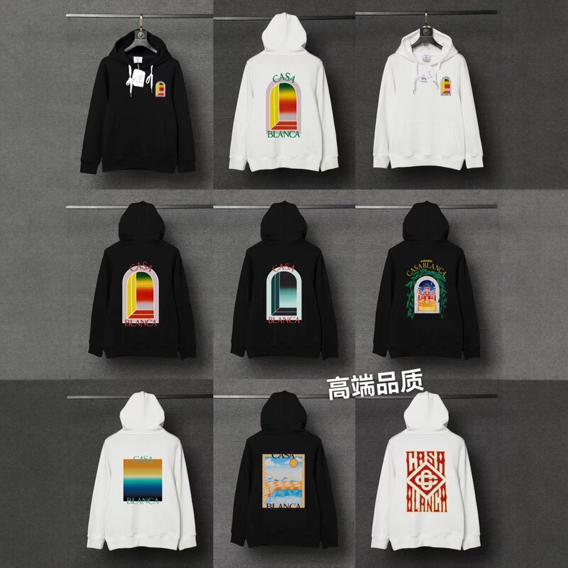 Fall/Winter Casablanca Hooded Sweatshirt Trendy Brand