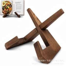 木质厨房台面烹饪书架木质菜谱书托架厨房用烹饪书架烹饪书架