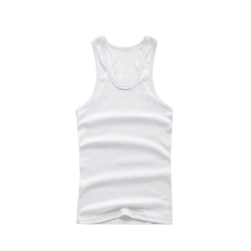 Solid color white vest