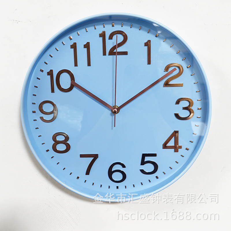 12 pulgadas 30CM moderno reloj de pared minimalista estereoscópico digital creativo reloj de pared redondo comercio exterior exportación fabricante de reloj de cuarzo