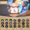 Rotating hut, music lamp, sticker, pack, print