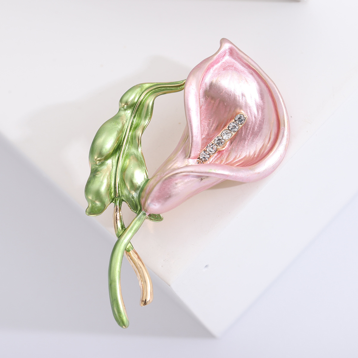 Korean-style Enamel Oil Drop Morning-glory Brooch Women's Suit High-end Sweater Jewelry Plant Flower Fashion Clothing Pin