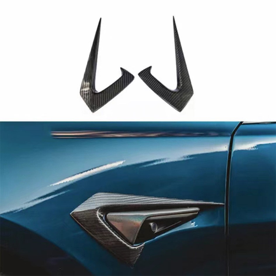 Big Surrounded | 适用于焕新版特斯拉Model3 Lip Side Skirt Rear - fender-fin-carbon-fiber