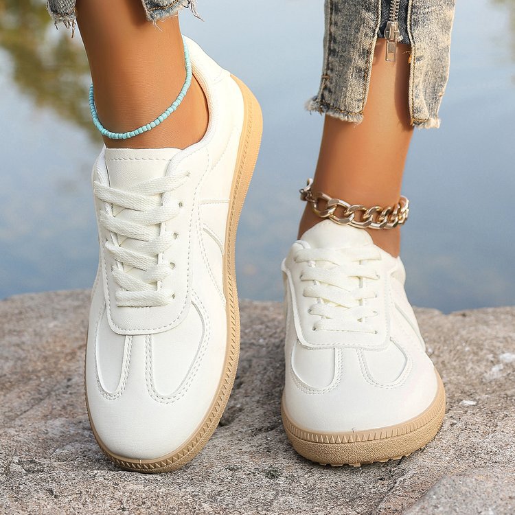 Foreign trade 25 years spring new girls trend all-match niche casual skate shoes skate shoes women's cross-border small white student shoes