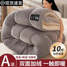 加厚保暖塔芙绒冬被羊羔绒被子单双人学生宿舍牛奶绒被芯厂家