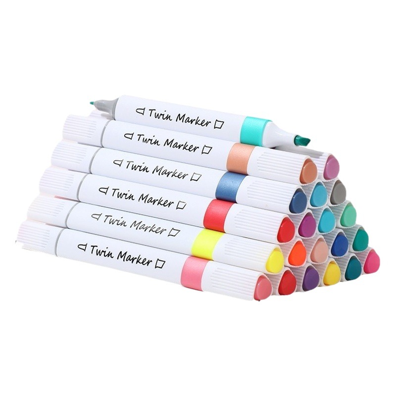 Water-Based Marker Set for Elementary School Students, Art Drawing Pens, 36 Watercolor Pens, Painting Set, Watercolor Pens