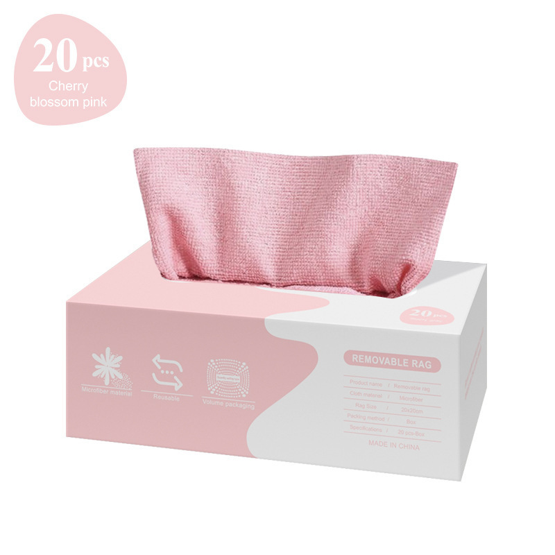 전체 폴리에스터 20*20cm/20개 영문 스타일 벚꽃 핑크