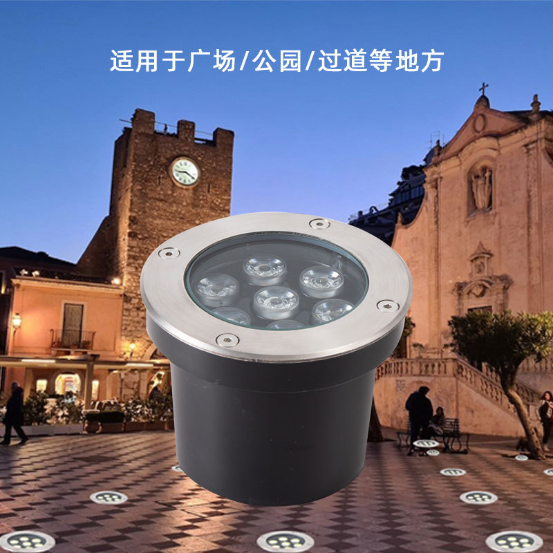 Luces LED subterráneas, focos cuadrados empotrados, luces subterráneas para jardín y patio, luces de paisajismo para exteriores image 3