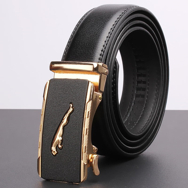 Men's Genuine Leather Automatic Buckle Luxury Belt Wholesale Simple Versatile Denim Belt Manufacturer