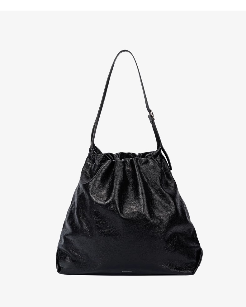 GROTTO Autumn/Winter Genuine Leather Garbage Large Capacity Mother and Child Single Shoulder Crossbody Bag_voghion.com