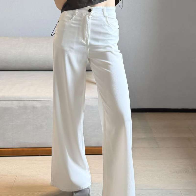 26 New Summer Style Lyocell Cotton Tencel Jeans Wide-Leg Pants in Three Colors 26 New Summer Style Lyocell Cotton Tencel Jeans Wide-Leg Pants in Three Colors