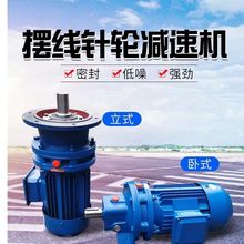 摆线针轮减速机BWD/BLD小型立式国标全铜电芯电机直立式一体跨境