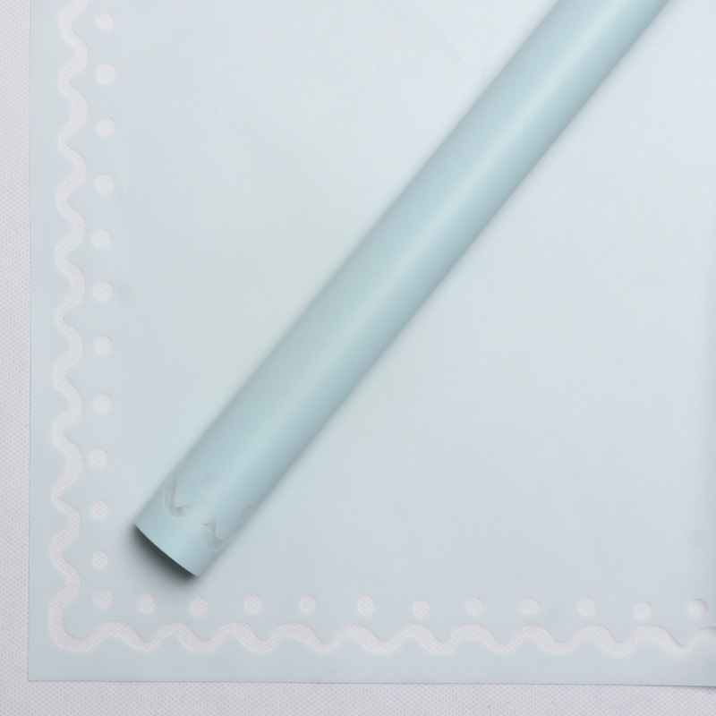 Huaxi bicarbonato de sodio gelatina película flor de embalaje DIY ramo florista impermeable semitransparente niebla papel de flores de pan
