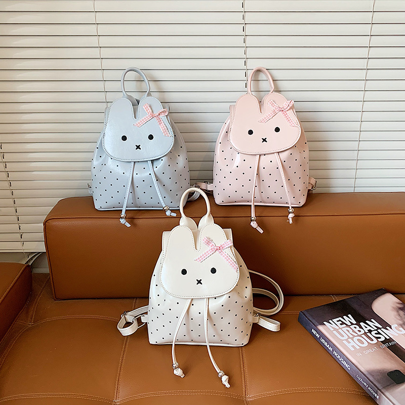 Mochila para niños, pequeña mochila de dibujos animados, lindo conejo, mochila de viaje para niños y niñas.