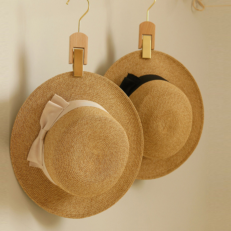 Summer Selection Exports from Japan Grass Hat Beach Sand Flat Top Hat Outing Sunshade Sun Protection Hat Women Summer Sun Hat