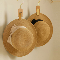 Summer Selection Exports from Japan Grass Hat Beach Sand Flat Top Hat Outing Sunshade Sun Protection Hat Women Summer Sun Hat