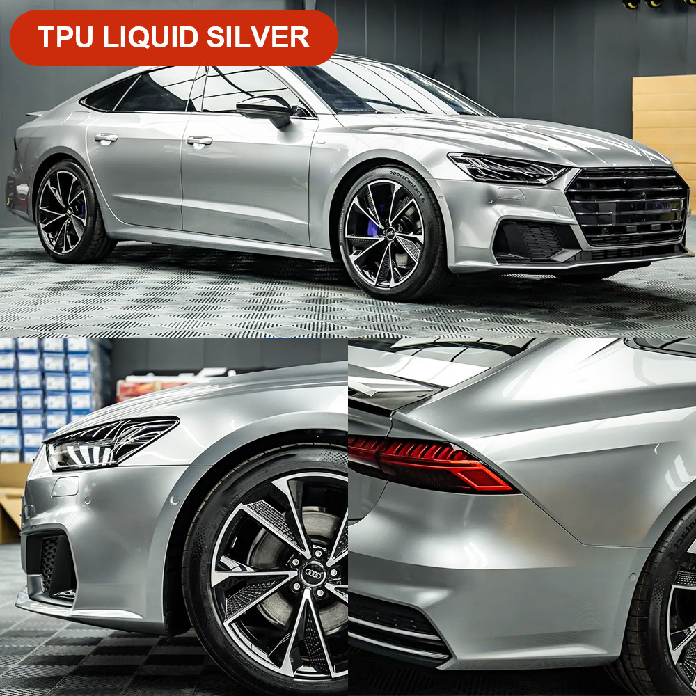 Axxpel Liquid Silver Tpu Car Paint Color Change Color Film Protective Film Ppf Thermal Repair Scratch Repair