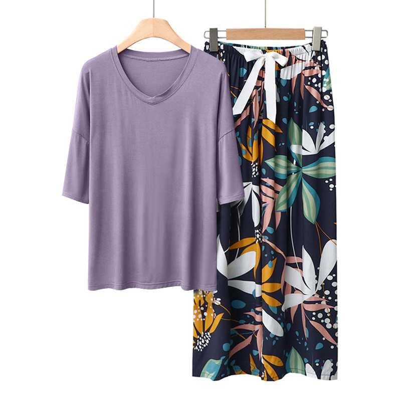 보라색 + 비 아침