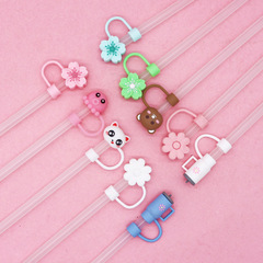 硅膠吸管帽10mm防塵吸管塞可愛純硅膠吸管帽立體卡通吸管帽吸管套