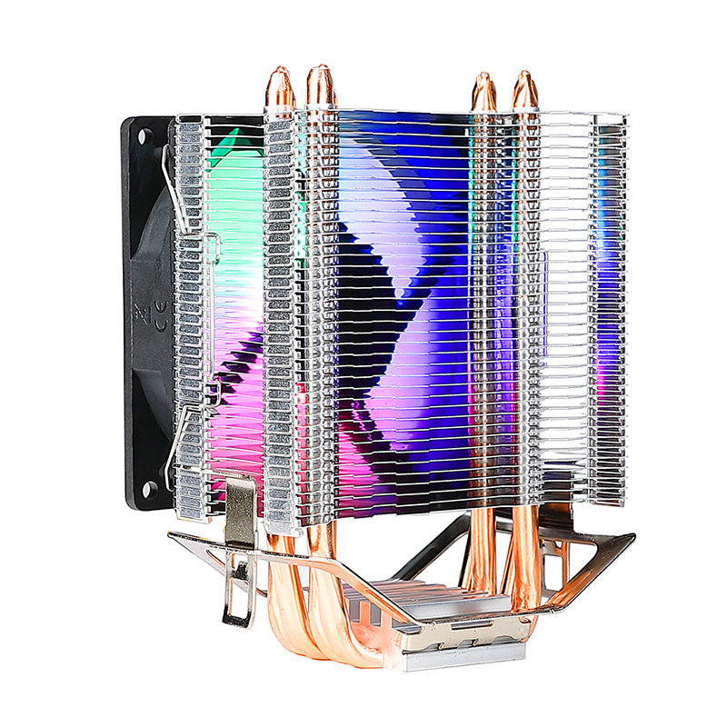 クロスボーダー寒霜600タワーcpuヒートシンク発光6銅管マルチプラットフォーム静音コンピュータ互換cpuファン|undefined
