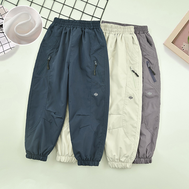 Children's Charge Pants Spring and Autumn Boys' Pants 2025 New Pants Outdoor Sports Pants Big Children Waterproof Casual Pants
